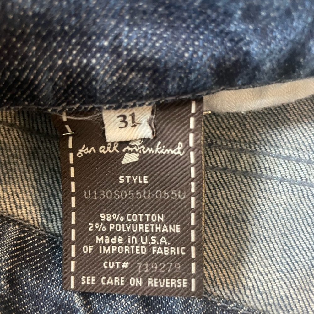 7 For All Mankind Paint Splatter bootcut jeans, size 31 - Picture 9 of 11